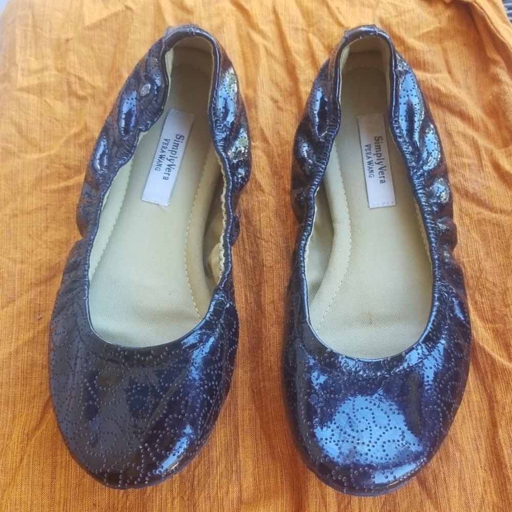 Simply vera ballet flats patent size 6.5